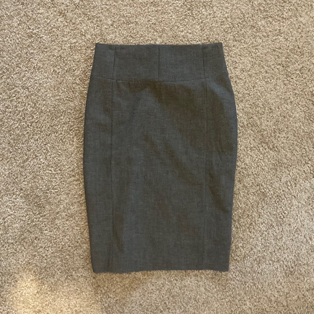 Express Grey Pencil Skirt Size 4